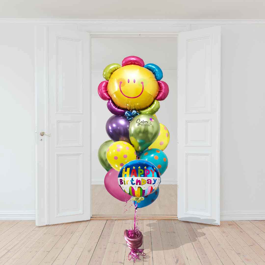IT'S A WONDERFUL DAY (Extra tall classic balloon bouquet)