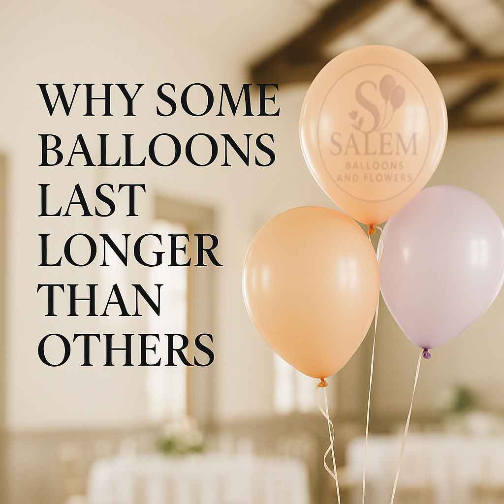 Helium Balloon bouquet in pastel colors with a 