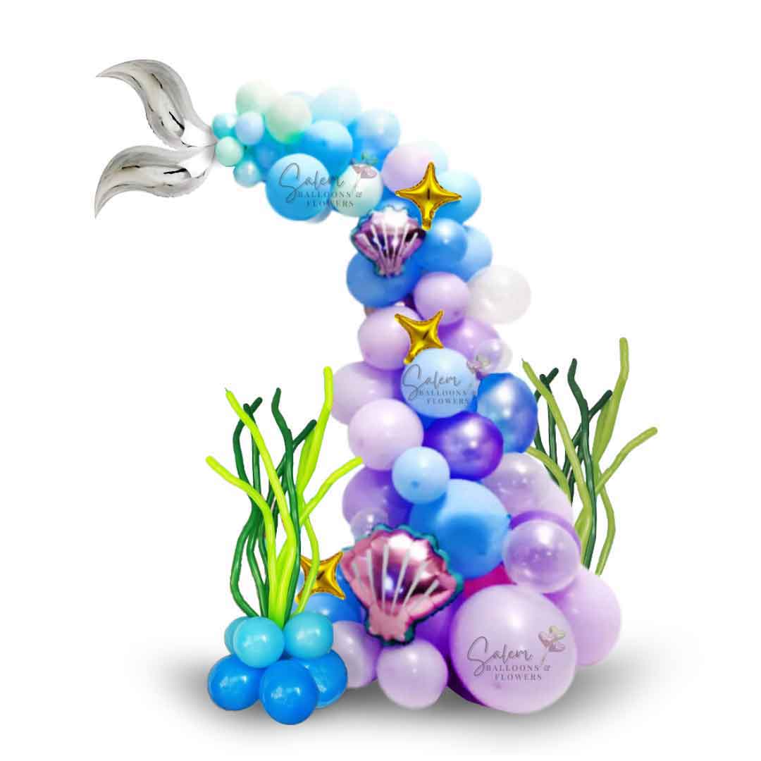 Unicorn themed balloon decor in pastel colors. Featuring a large unicorn balloon. Balloon decor Salem Oregon