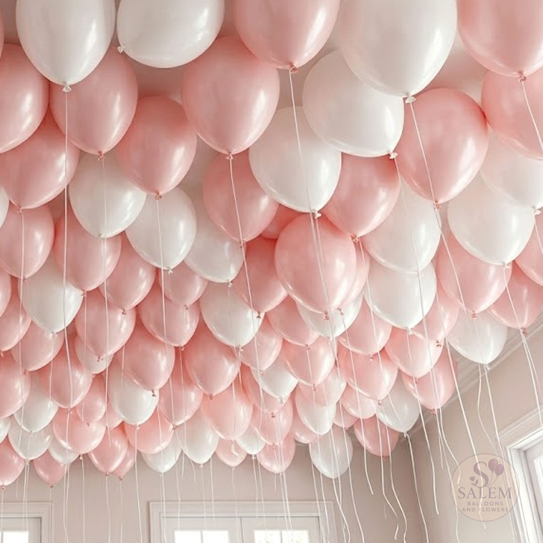Loose helium balloons. Salem, Keizer Oregon. Balloon decorations