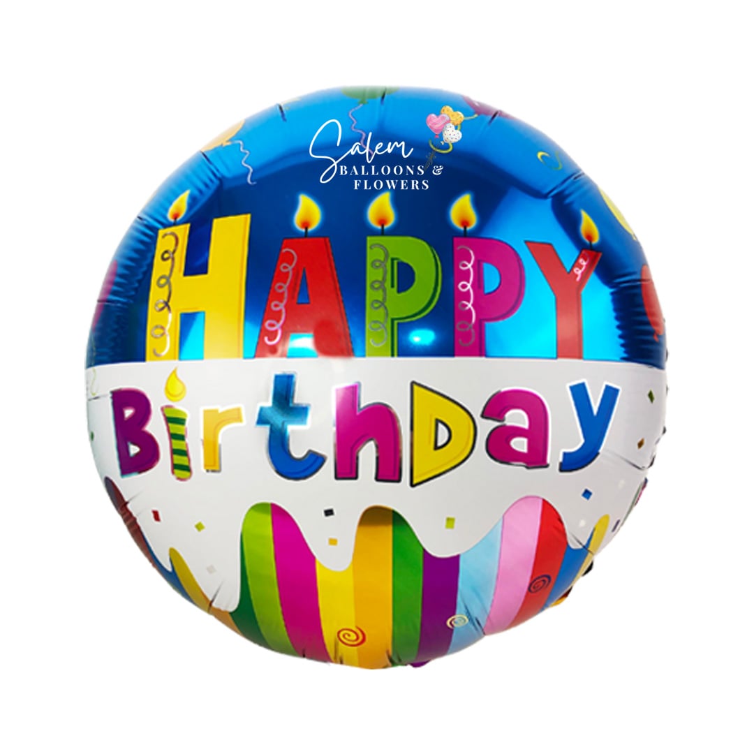 Mailar helium balloon.Birthday balloon delivery in Salem Oregon and nearby cities