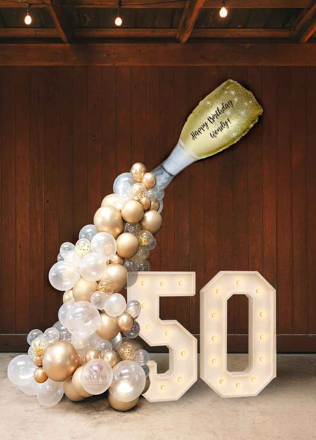 Cheers Bubbly Balloon Column