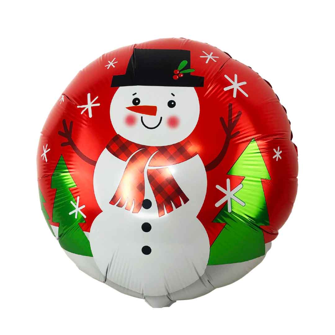 Helium filled Christmas balloon with a snowman. Salem Oregon