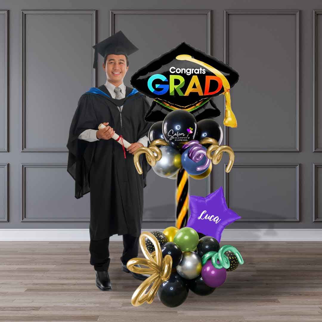 YOU DID IT GRAD BALLOON COLUMN (Celebration gift/Picture prop)