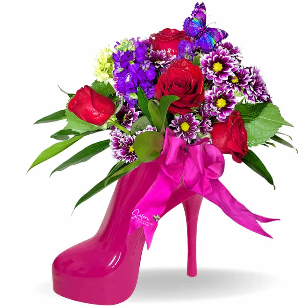 STILETTO SHOES AND FLOWERS