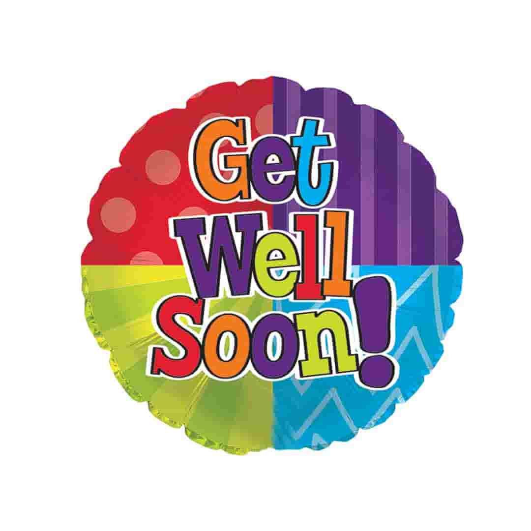 Get well single balloon. Available as a gift enhancer only. Balloon delivery Keizer Salem Oregon and nearby cities.
