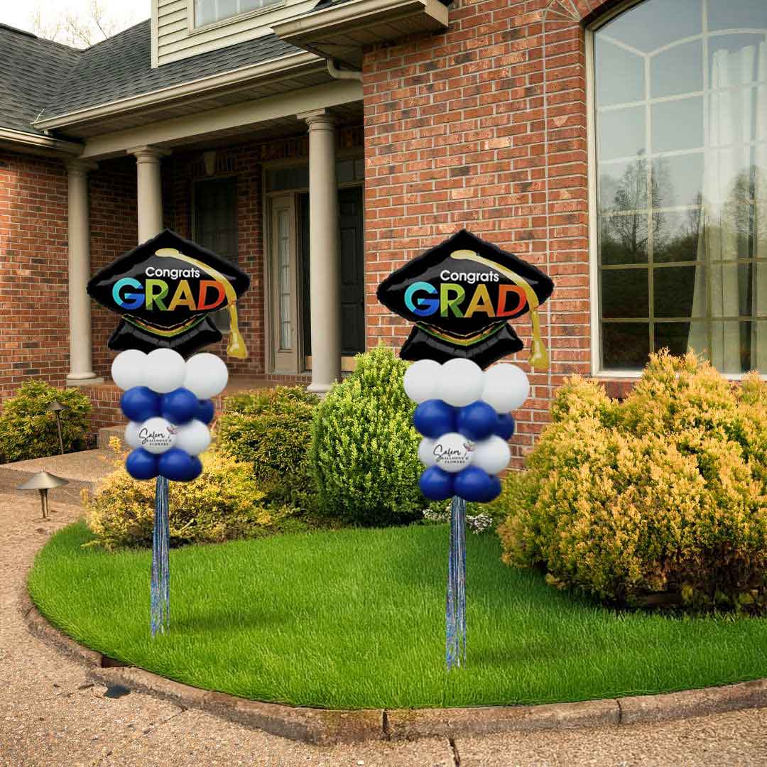 Grad Party Pole. Balloon Decorations