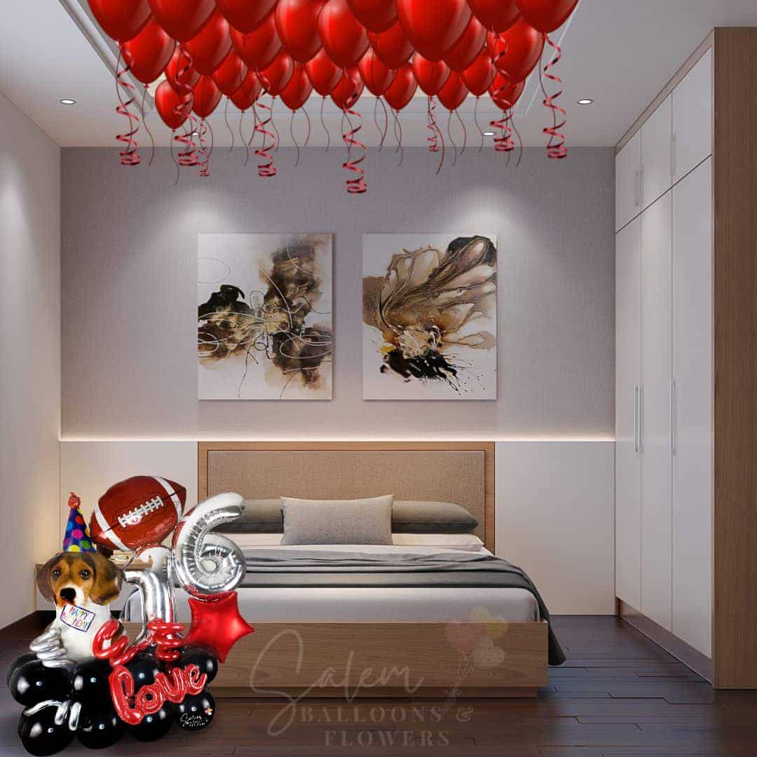 SEND SET OF 25 LOOSE HELIUM BALLOONS TO DECORATE CEILINGS. delivery in Oregon and nearby cities.
