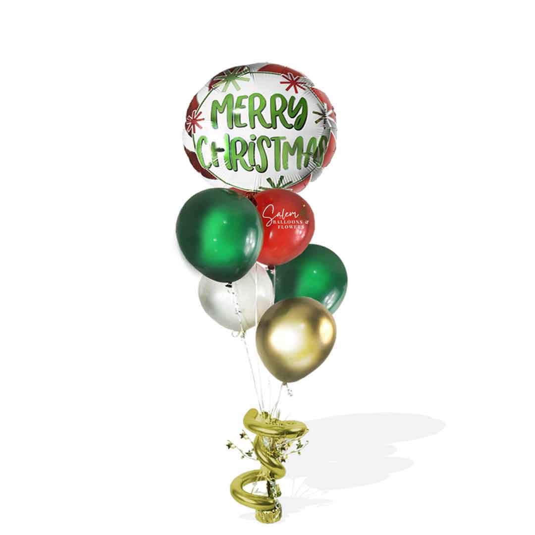 Peppermint Christmas helium balloon. Balloons Salem Oregon