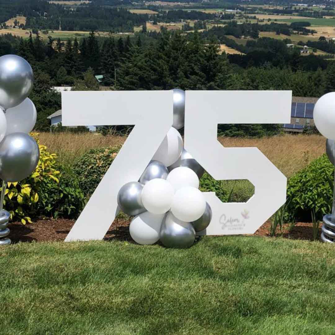 Silhouette Numbers -Yard Wooden Number Decorations-