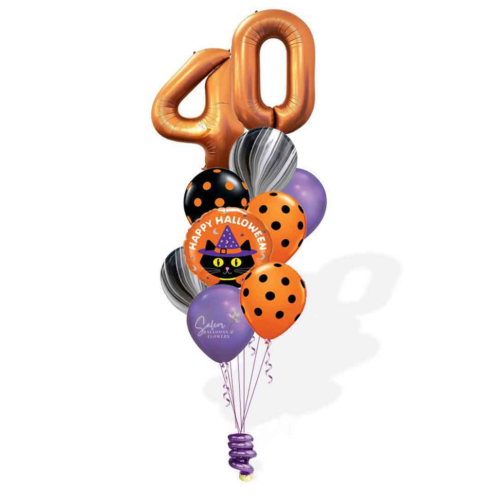 Witching You a Happy Birthday. Number Bouquet.