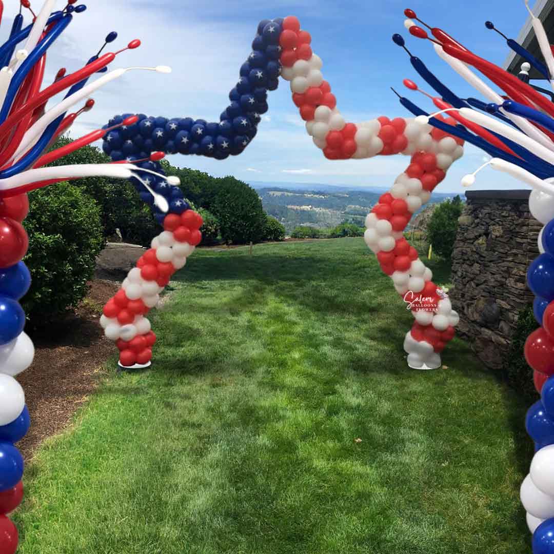 Open Star Balloon Arch (Customize your colors)