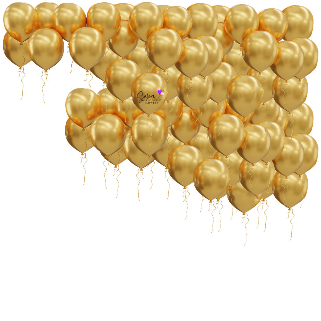 Set of 100 loose heilum balloons to decorate ceilings.  Delivery in Salem Oregon and nearby cities.