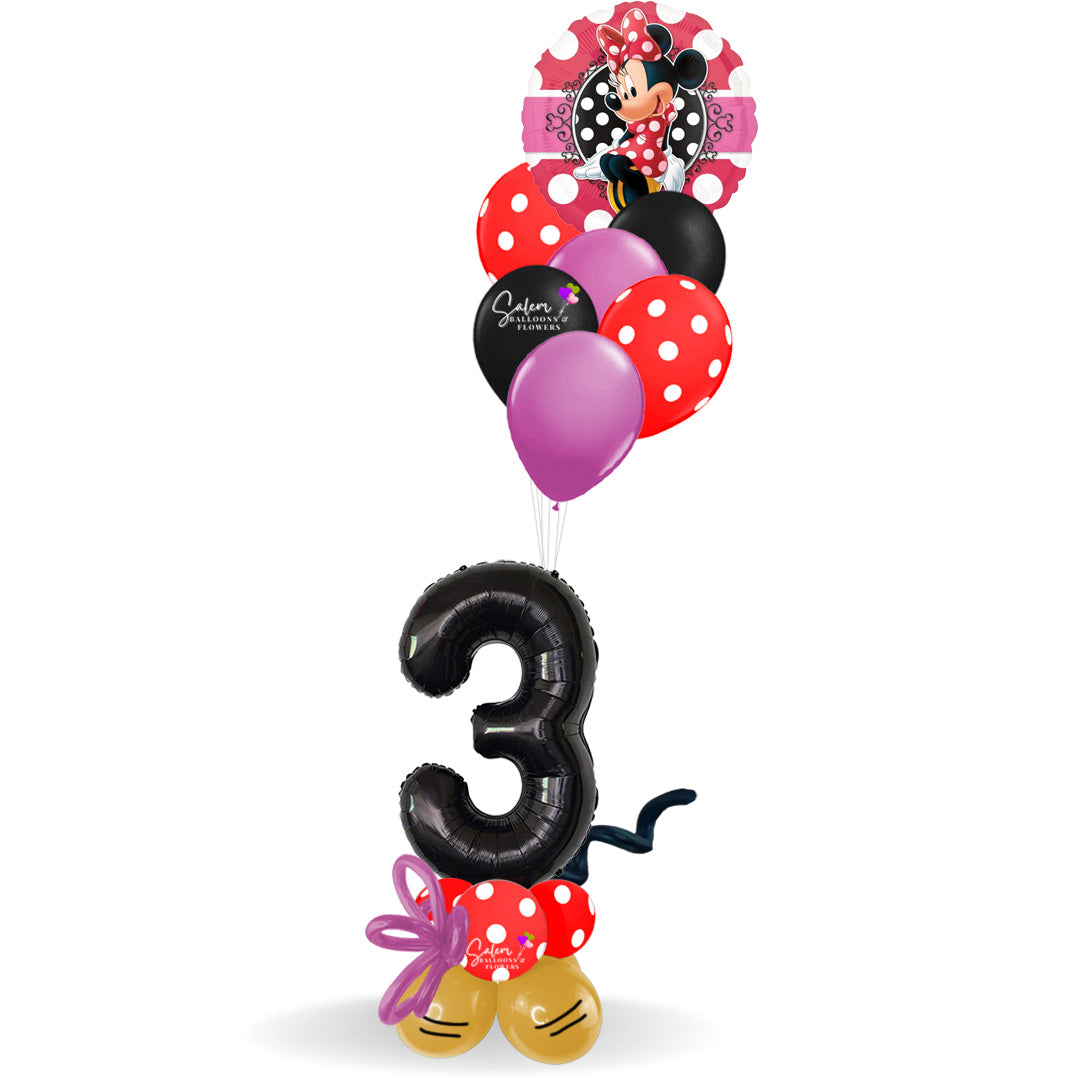 HBD MINNIE MOUSE CELEBRATION GLOW BALLOON NUMBERS