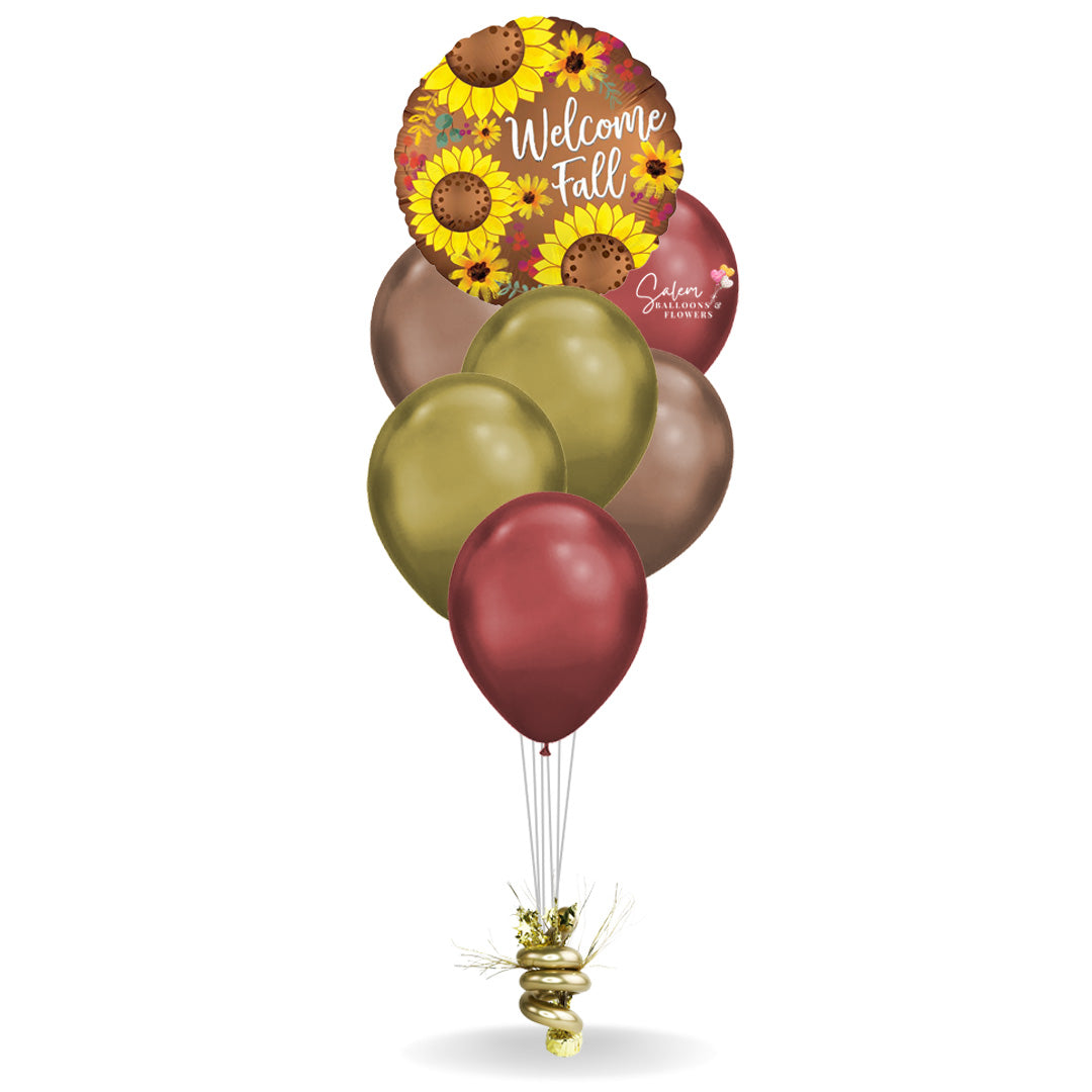 RAMO DE GLOBOS CASSIC DE OTOÑO DE BIENVENIDA